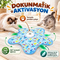 İnteraktif Kedi Oyuncağı - Otomatik Hareketli Tüy Saklambaç Oyun Matı