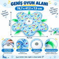 İnteraktif Kedi Oyuncağı - Otomatik Hareketli Tüy Saklambaç Oyun Matı
